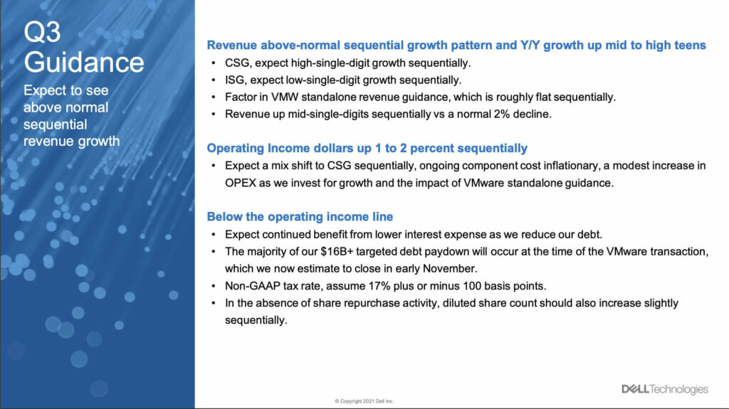 Q3 Guidance Dell Technologies