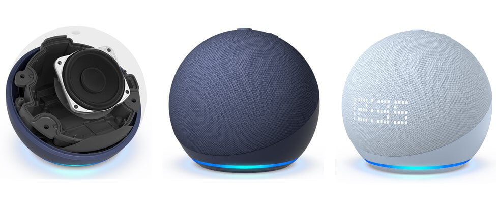 Amazon Echo Dot and Amazon Echo Dot With Clock